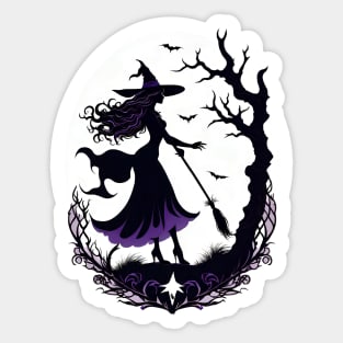 Halloween-Witch Sticker